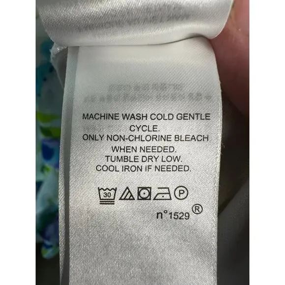 Lauren Ralph Lauren Womens Dress rap flutter sleeve floral chiffon plus size - Picture 6 of 11